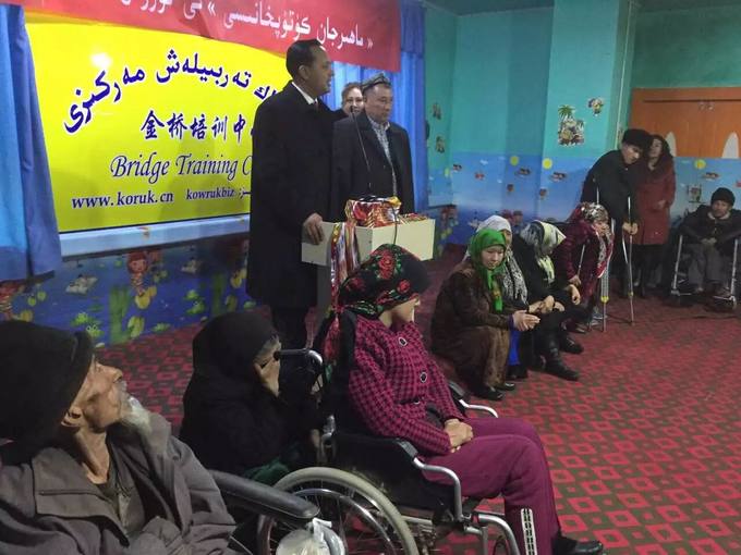 At the Bridge Training Centre, with wheelchair users