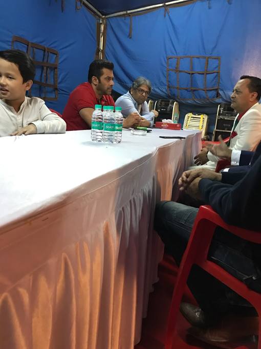With Salman Khan at a humanitarian event in India