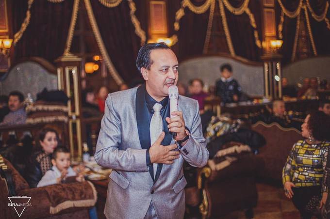 Speaking at a community celebration
