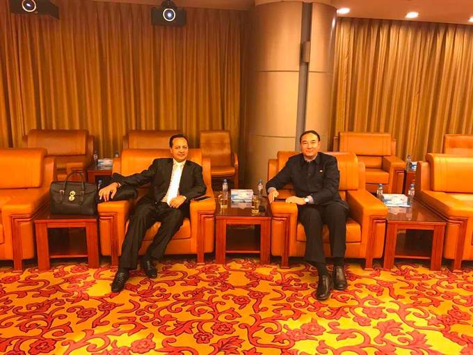 A bilateral meeting