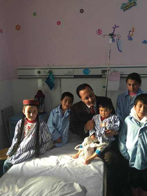 Young patients recovering after heart surgery