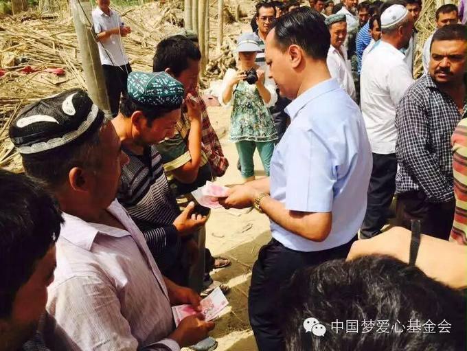 Assistance distributed in a mountain village