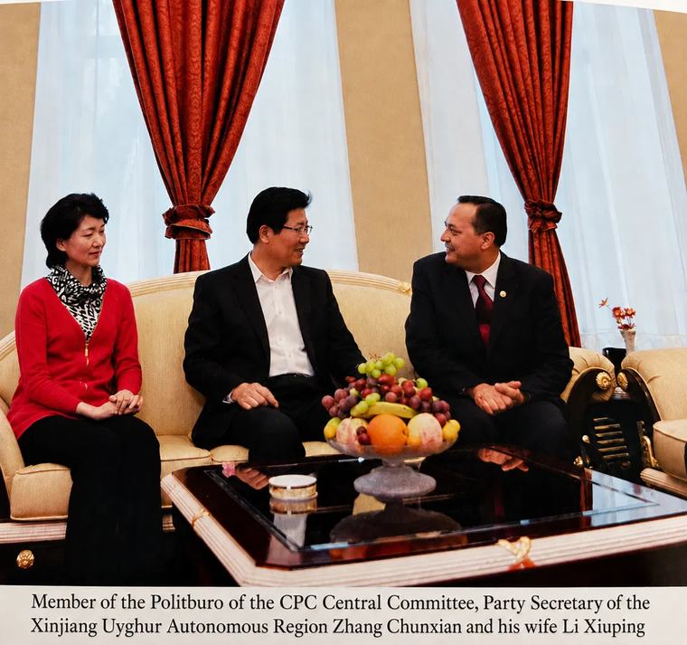 With Zhang Chunxian and his wife Li Xiuping